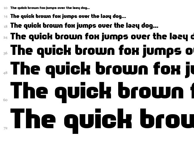 Spot Monkey font waterfall